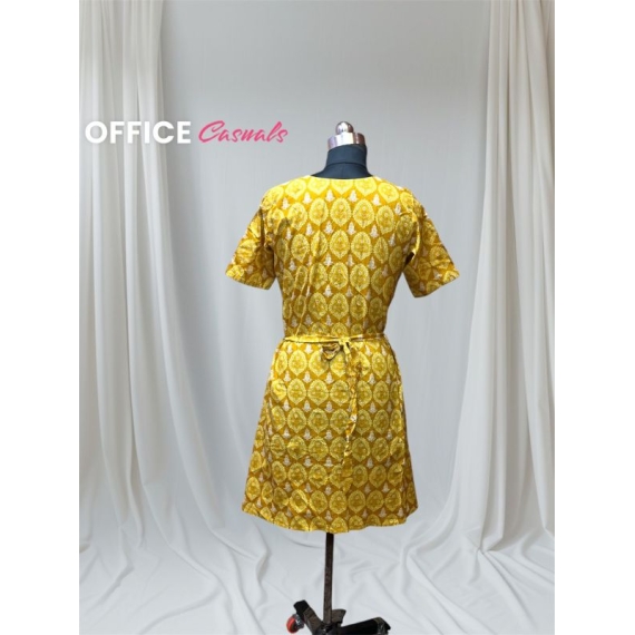 2095 Yellow short dress