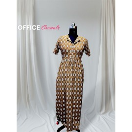 Office Casual Dress With Belt